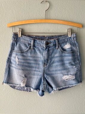 Aerie | Cheeky Denim Shorts with Elastic Waist